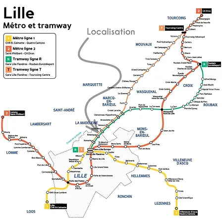 Cozy Renove Proche Gares, Balcon & Parking * La Madeleine (Nord)